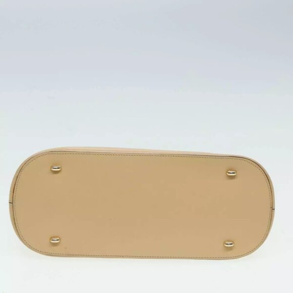 CELINE Hand Bag Leather 2way Beige Auth - Picture 9 of 16